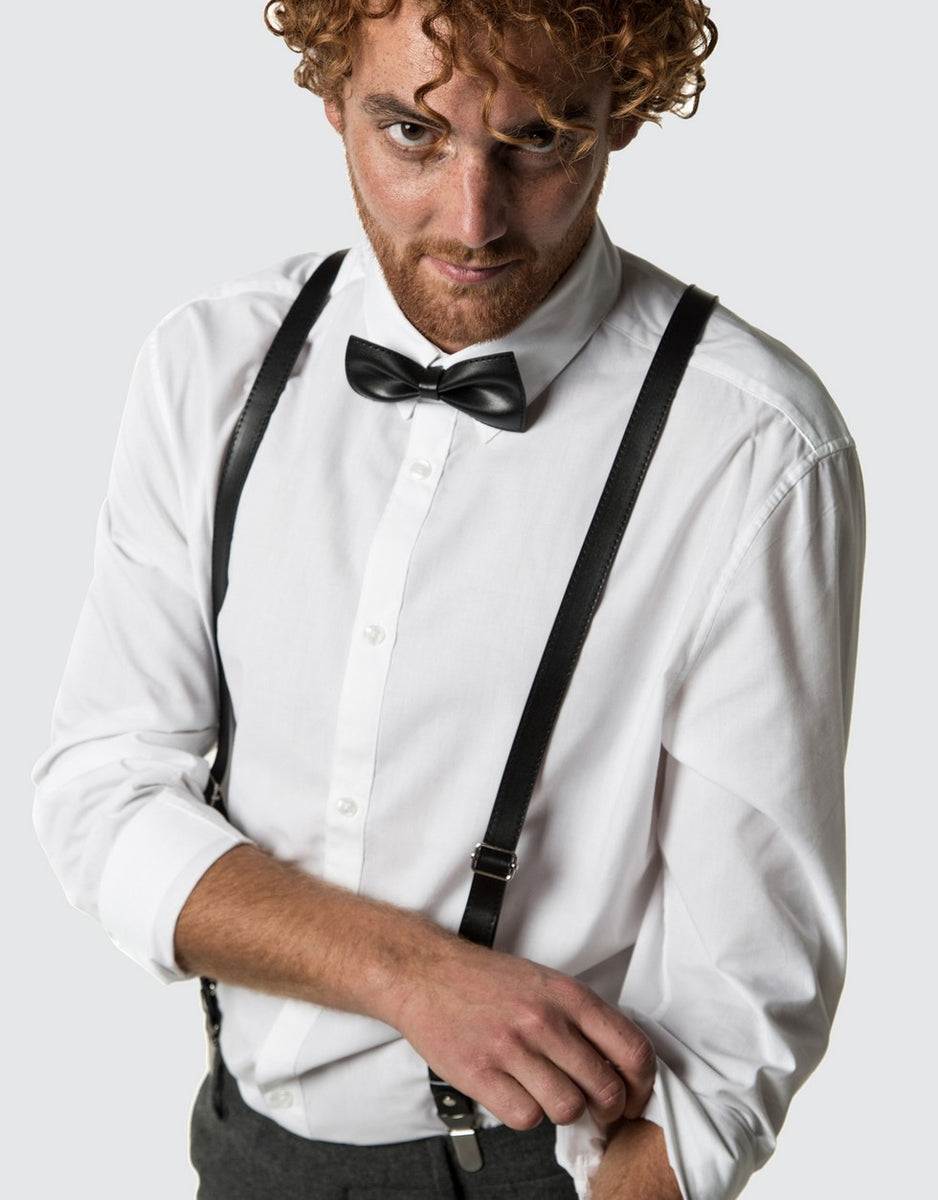 Hot Topic : Basic White Suspenders  White suspenders, Suspenders, Black  suspenders