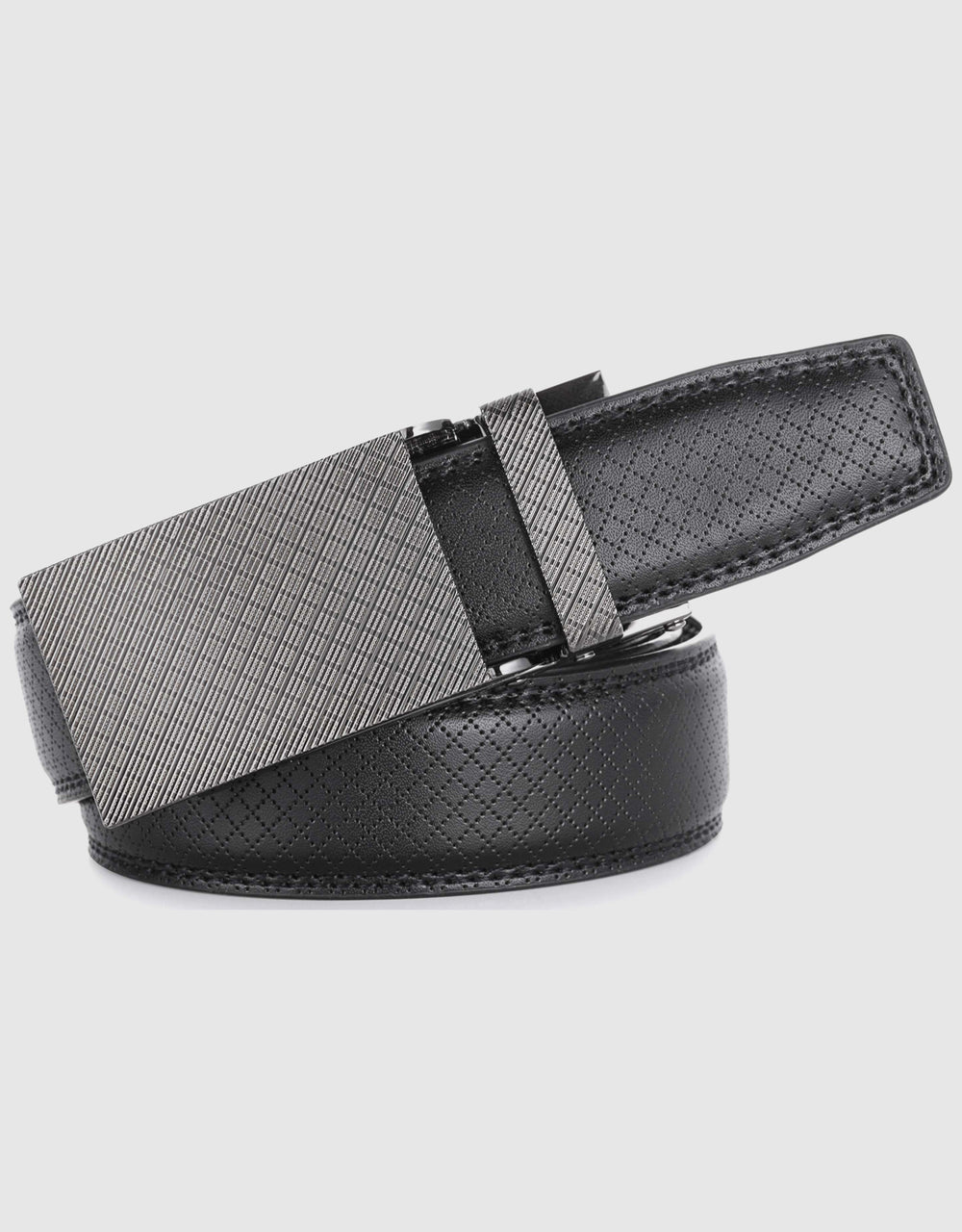 Leather Ratchet Belt for Men Adjustable Dress Belt with Click Sliding  Buckle : : Clothing, Shoes & Accessories