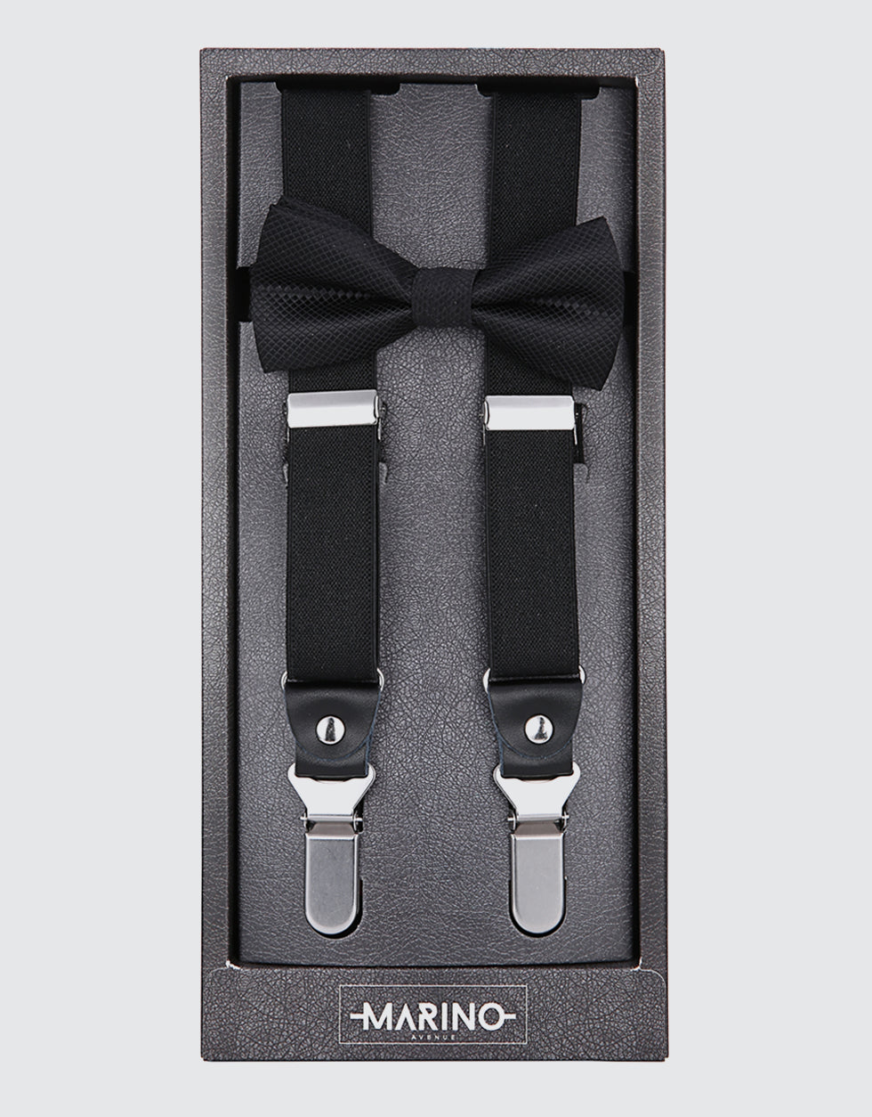 Kloope Suspenders Bow Tie Set Onyx– Mio Marino